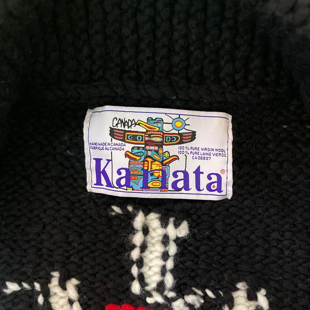 新品未使用！タグ付！Kanata カナタカウチンニットベスト ウール製