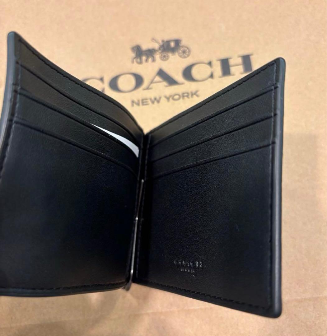 COACH 二つ折りマネークリップ★coach実績多数★最安値★