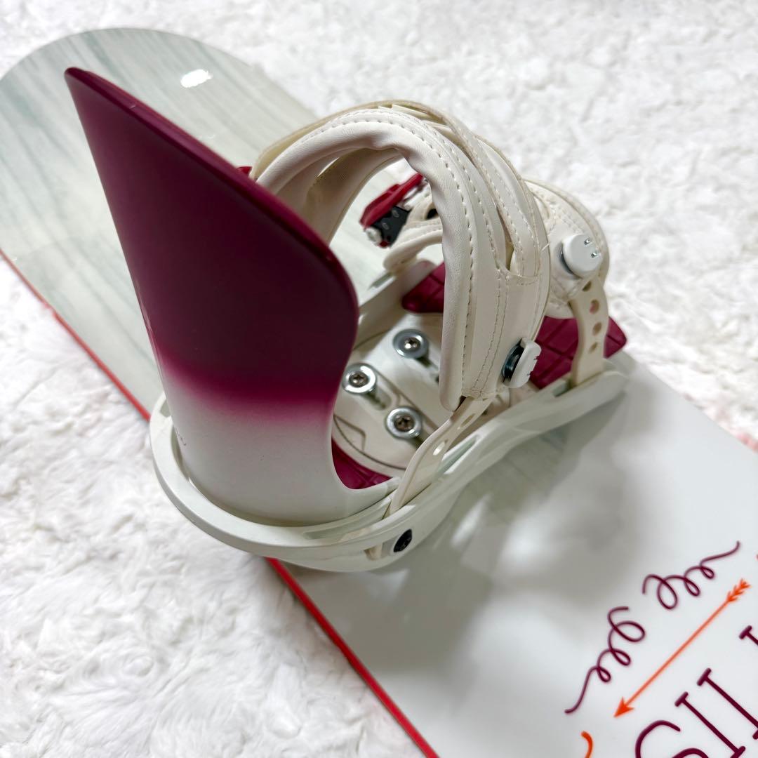 SWIVEL SILK レディース スノーボード ビンディング付き 板
