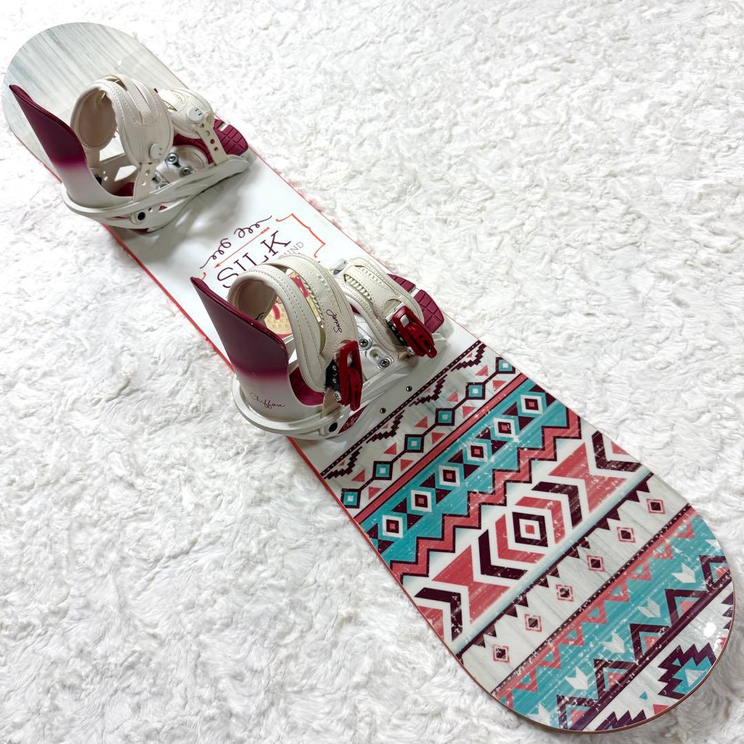 SWIVEL SILK レディース スノーボード ビンディング付き 板