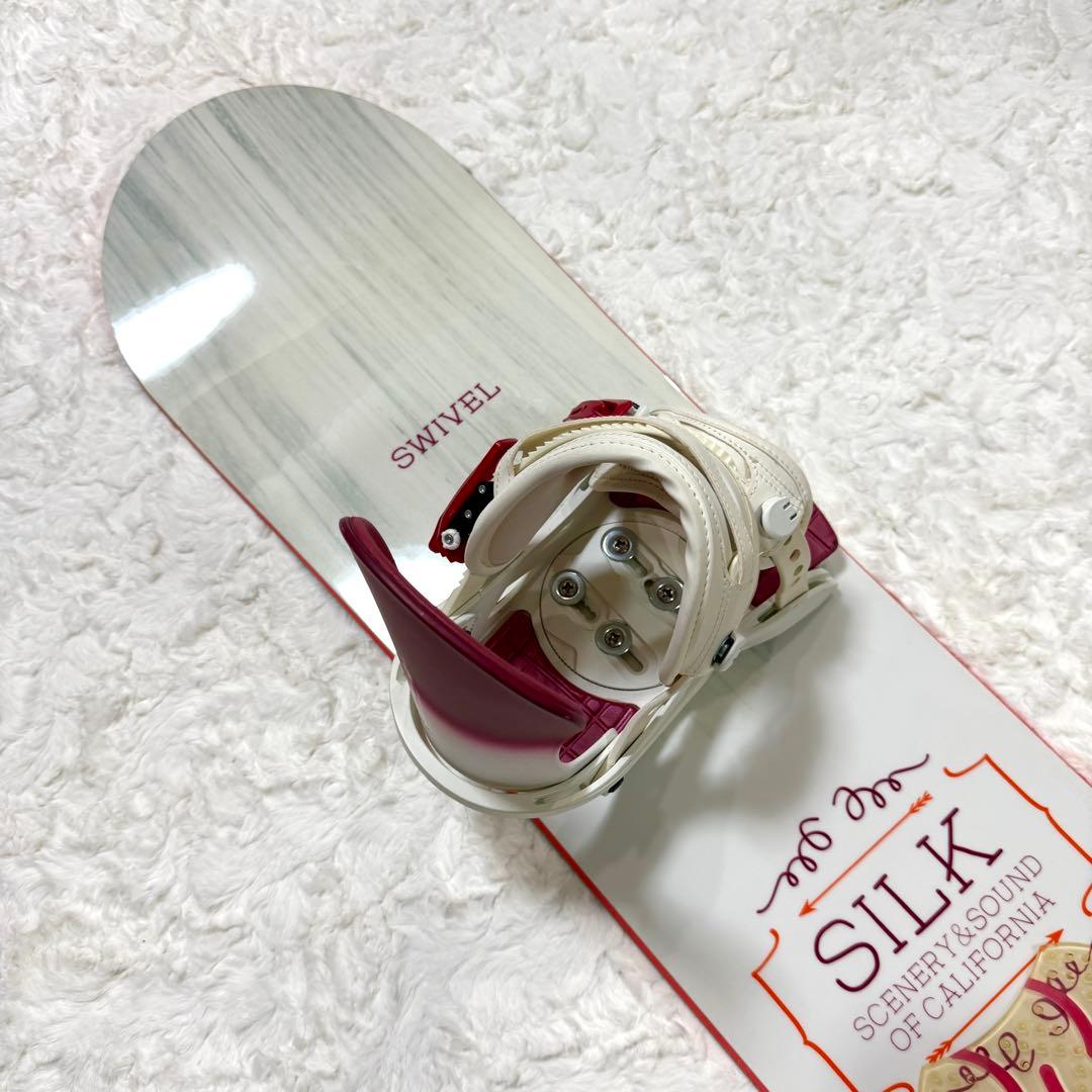 SWIVEL SILK レディース スノーボード ビンディング付き 板