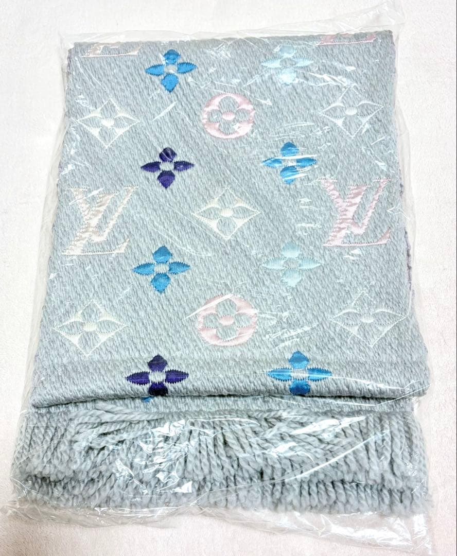【極美品】Louis Vuitton エシャルプ・ロゴマニア レインボー