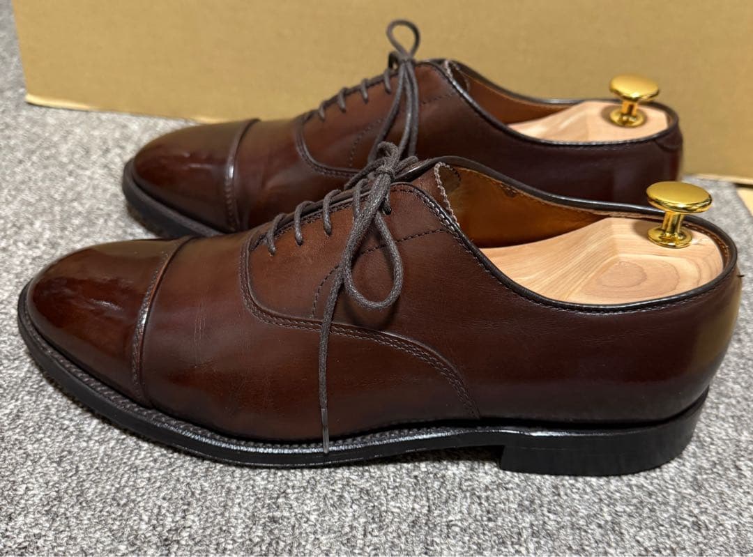 【美品】ALDEN オールデン ストレートチップ US8D ヒール新品交換済