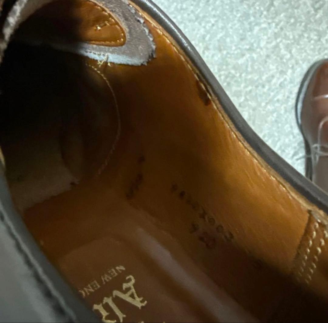 【美品】ALDEN オールデン ストレートチップ US8D ヒール新品交換済