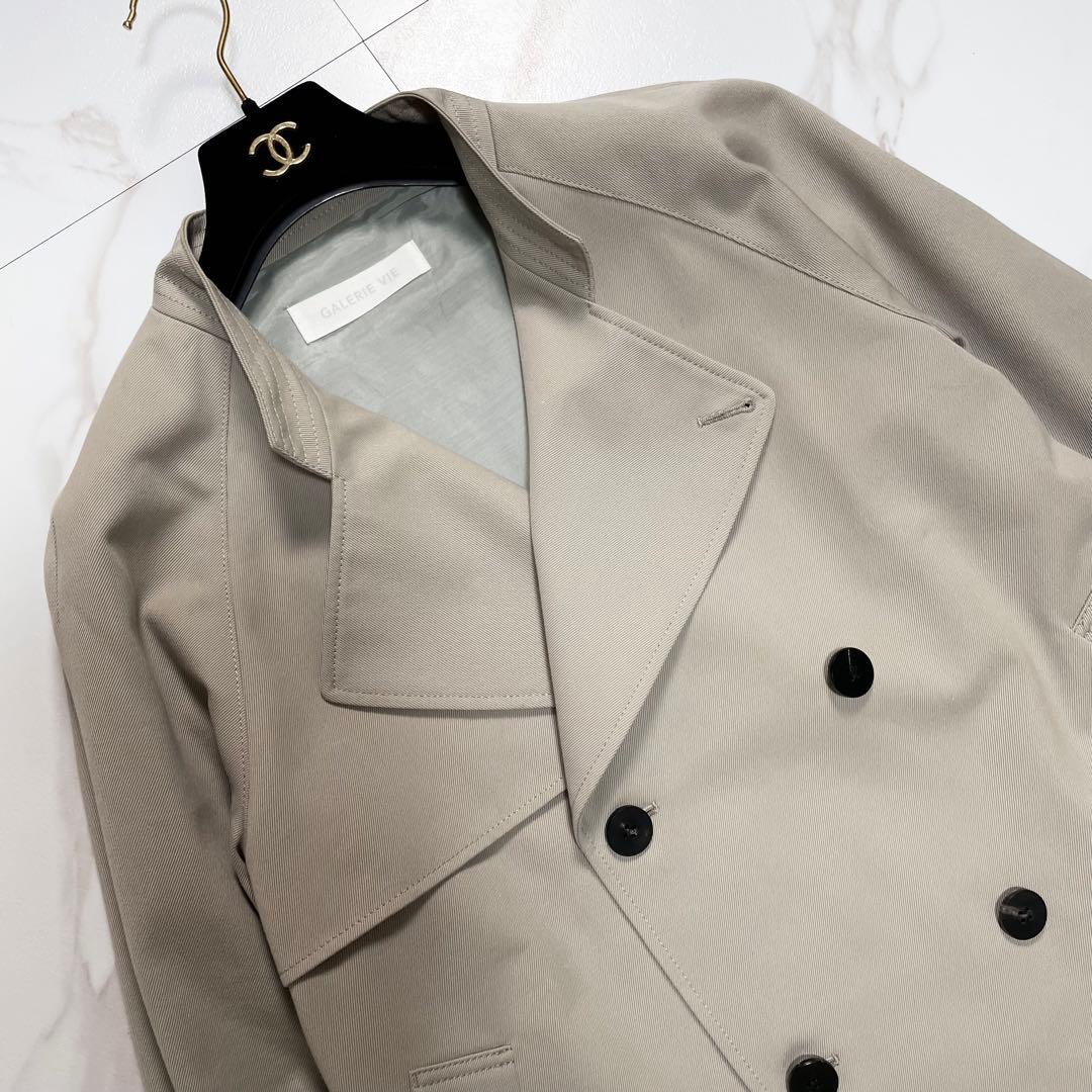 近年✨GALERIE VIE コットンウールギャバジン ショートトレンチコート
