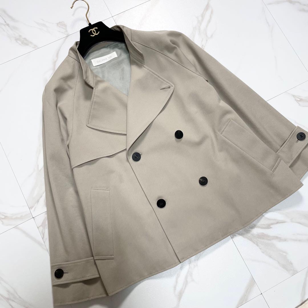 近年✨GALERIE VIE コットンウールギャバジン ショートトレンチコート