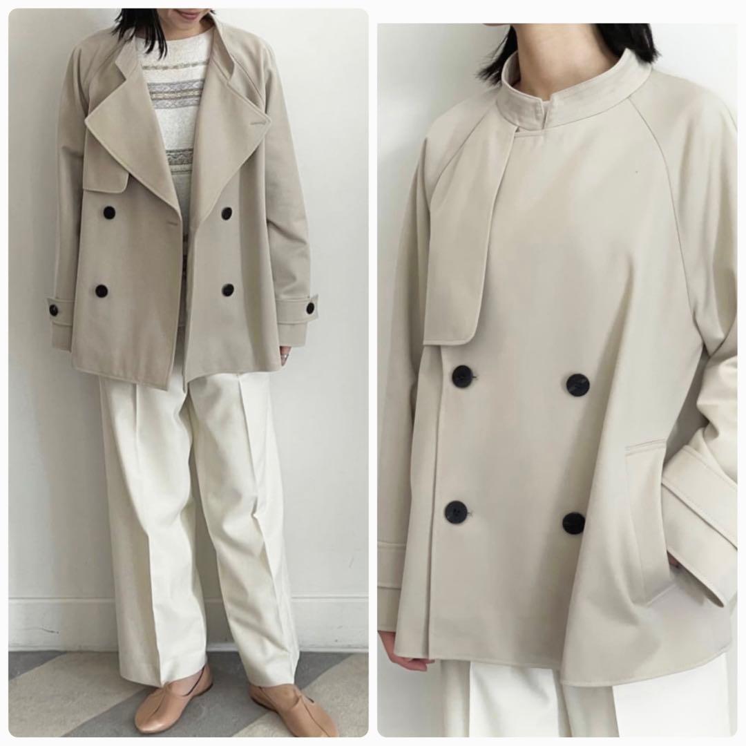 近年✨GALERIE VIE コットンウールギャバジン ショートトレンチコート