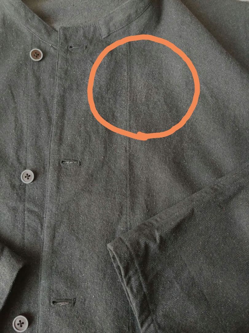 AURALEE silk denim ノーカラージャケット