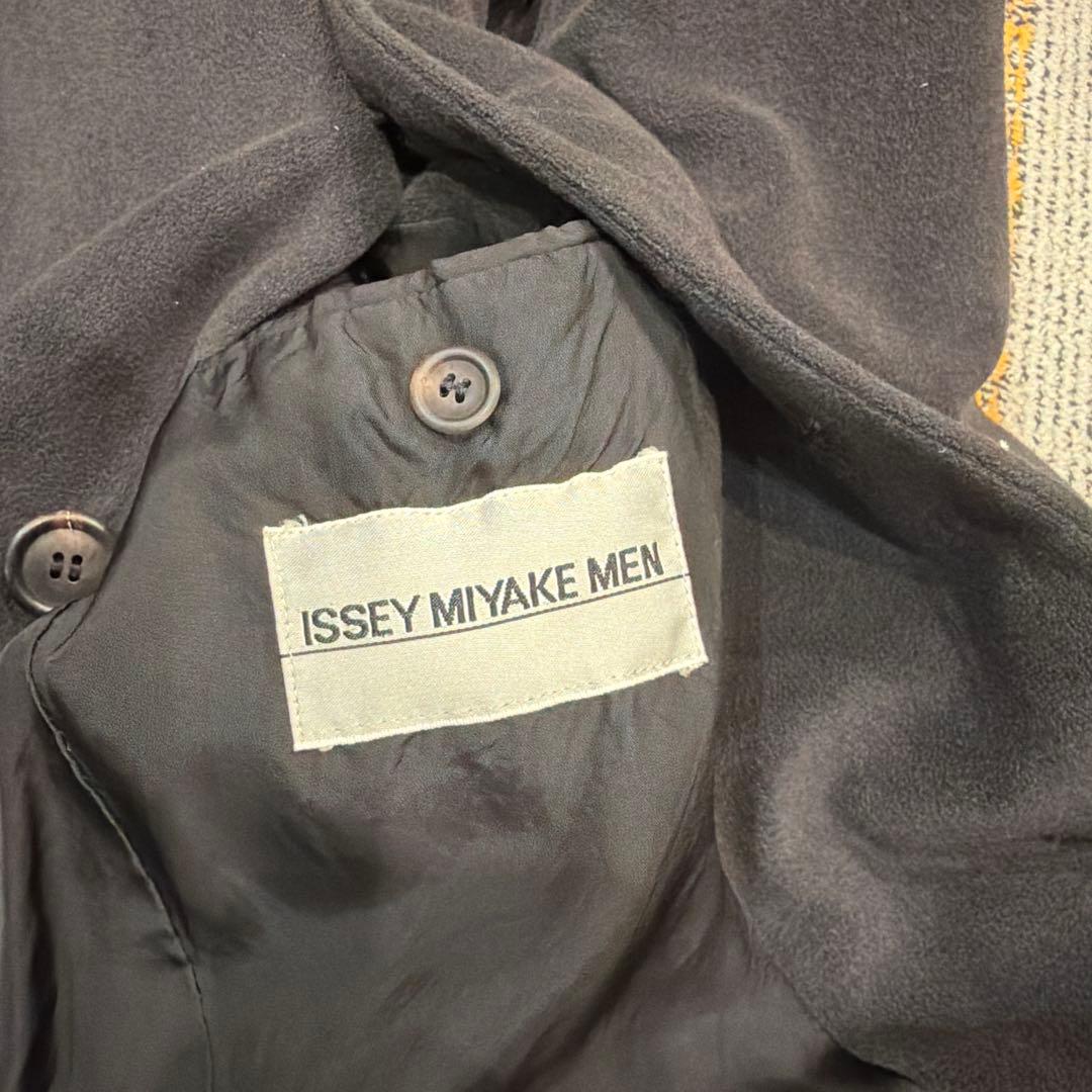 ISSEY MIYAKE MEN ノーカラージャケット Mサイズ ダークグレー