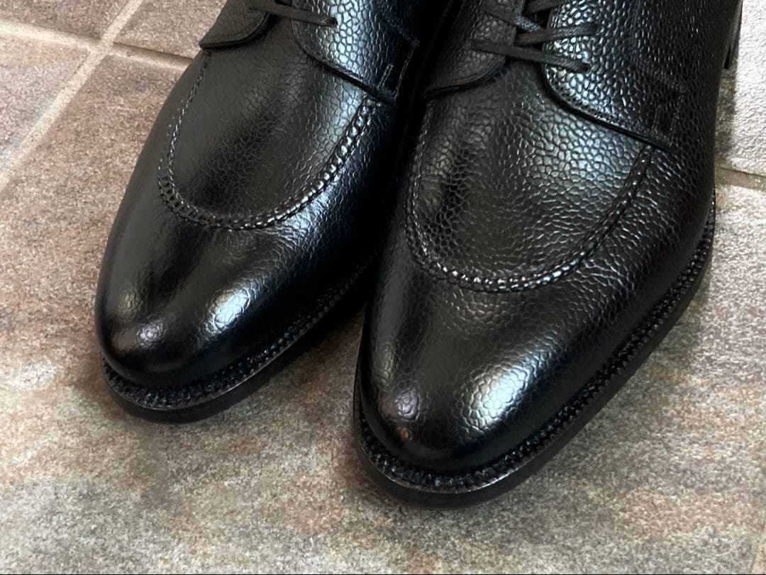 使用1回 Stefano Bemer 黒 エプロンダービー EU40.5 シボ革