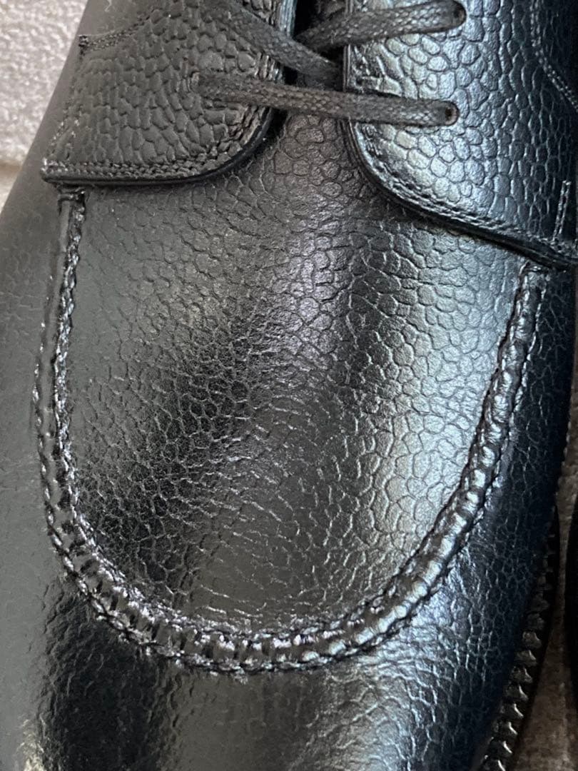 使用1回 Stefano Bemer 黒 エプロンダービー EU40.5 シボ革