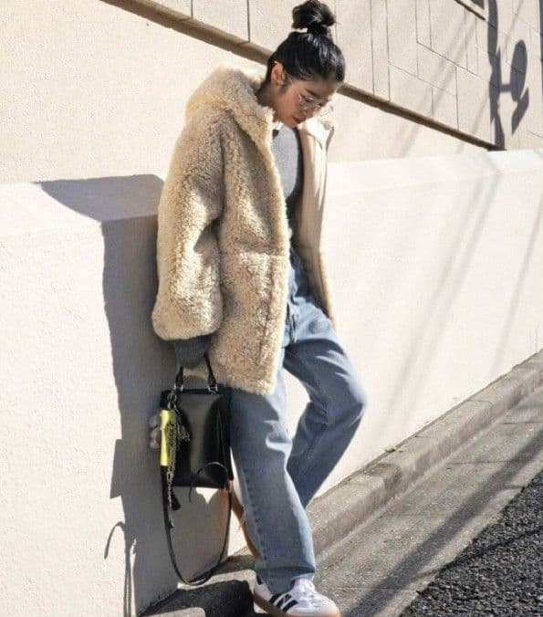 【新品タグ付き】AP STUDIO Vegancoe カーリーフーディ ブルゾン