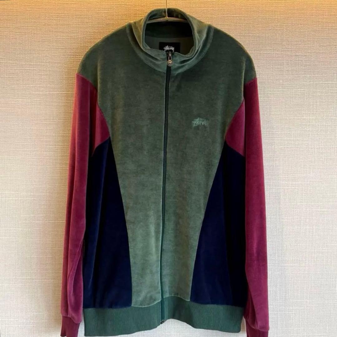 【貴重】Stüssy 3色カラー　トラックジャケット ベロア