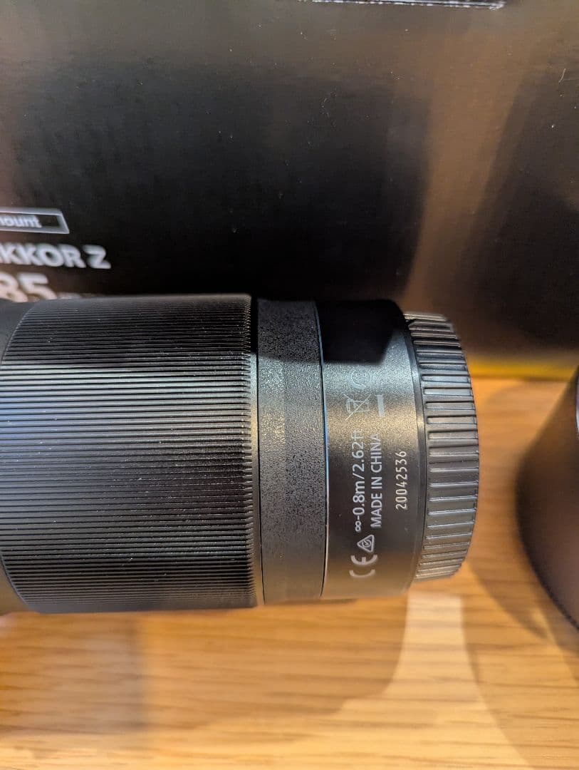 美品ニコンNIKKOR Z85mm f/1.8 S 箱付Zマウント