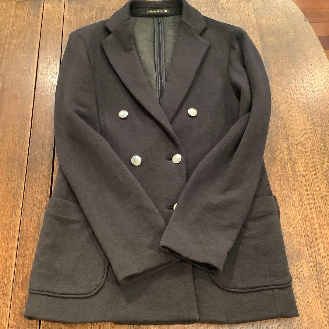 AUXCA.TRUNK ソフトリュクスカシミヤダブルジャケット　DGRAY