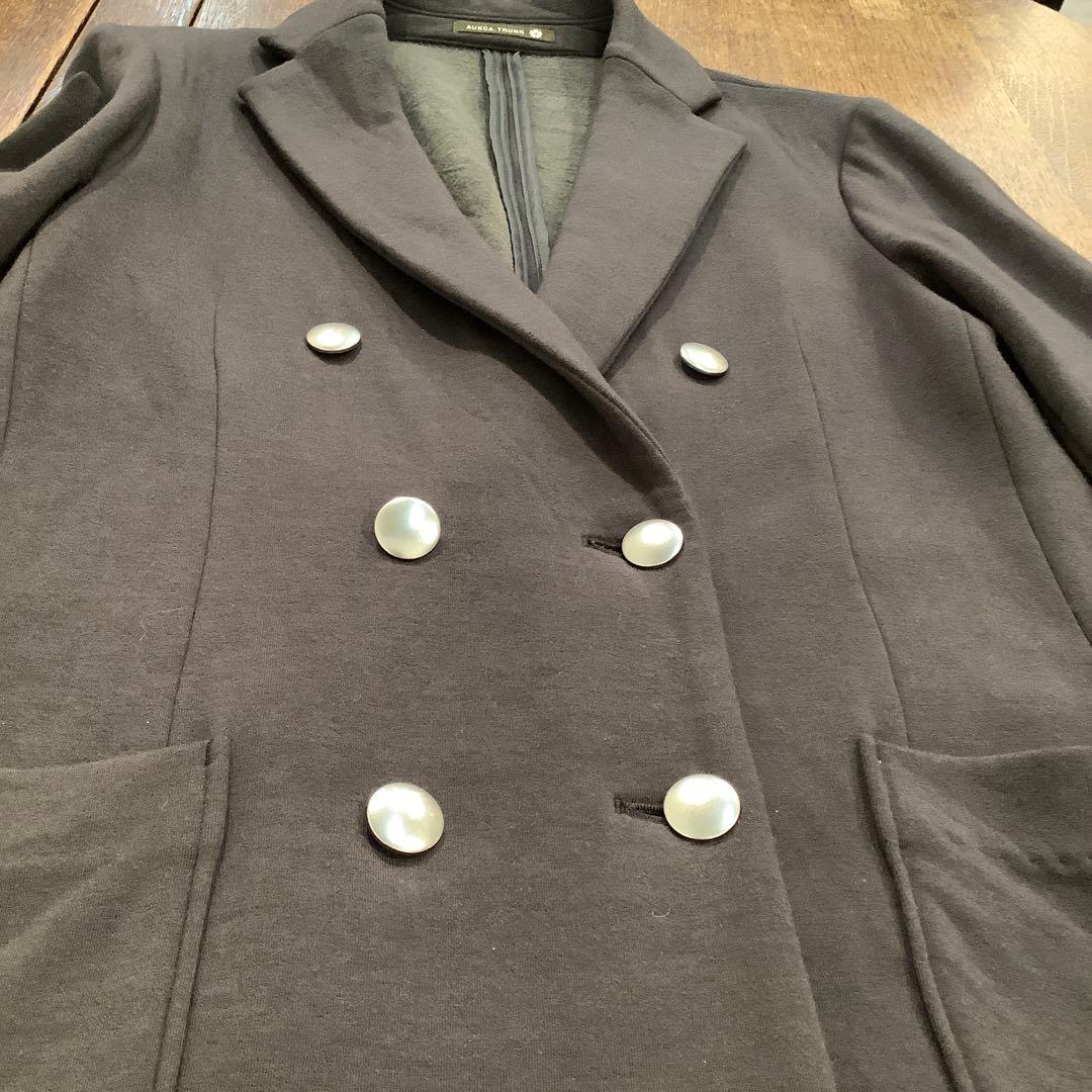 AUXCA.TRUNK ソフトリュクスカシミヤダブルジャケット　DGRAY