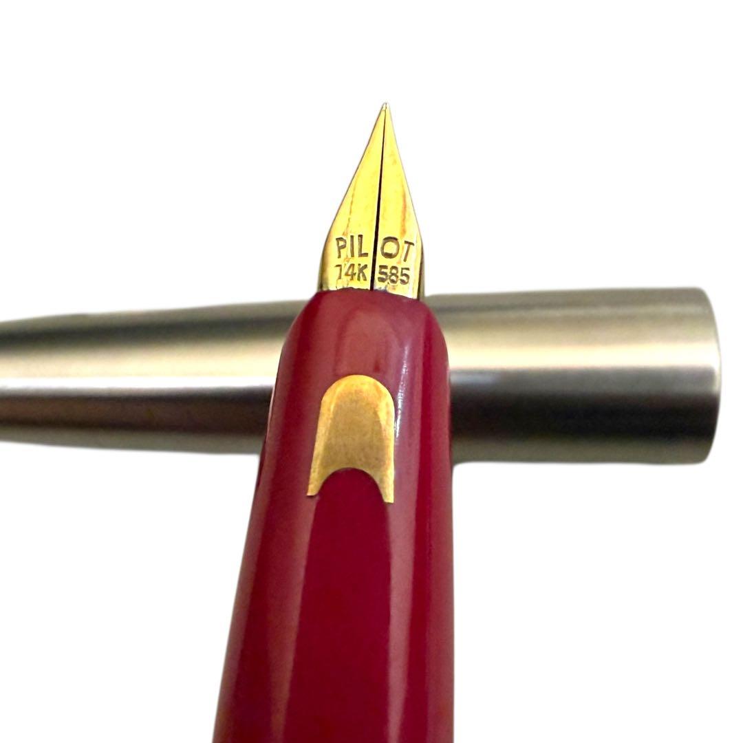 パイロット 万年筆 18K 14K ゴールド 黒赤