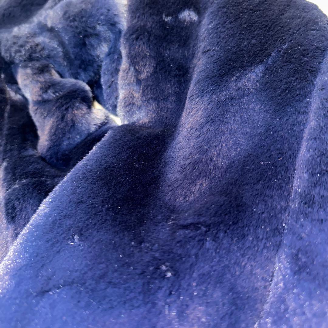 muta★リバーシブルファーMA-1ブルゾン★ネイビー★2way