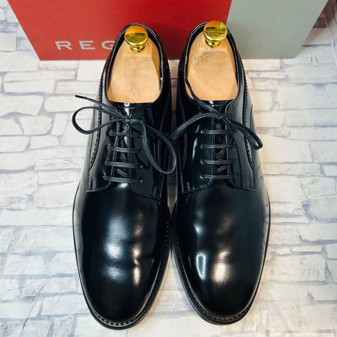 新古品 日本製 REGAL リーガル 30HR プレーントゥ 黒 24.5cm