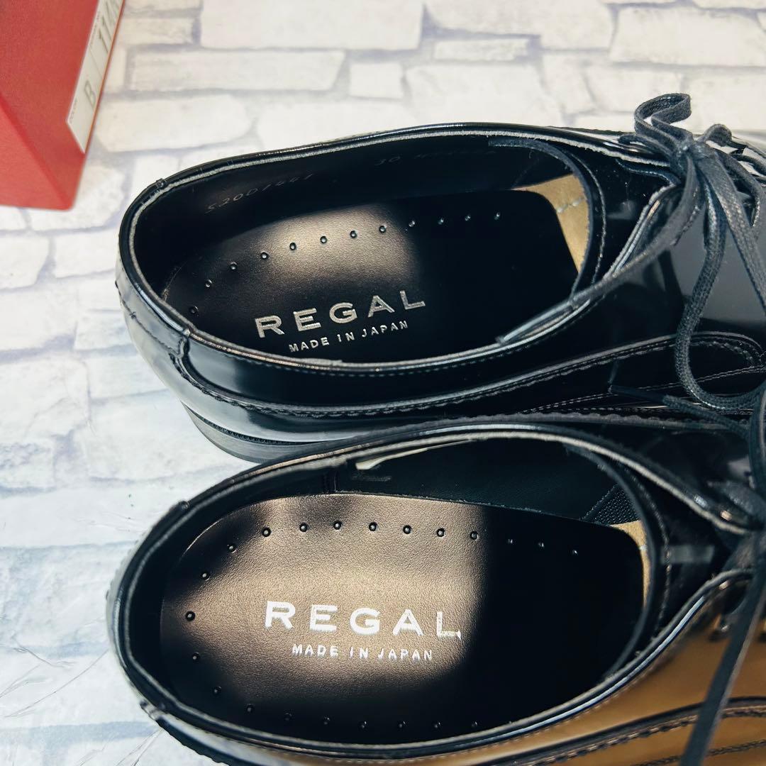新古品 日本製 REGAL リーガル 30HR プレーントゥ 黒 24.5cm