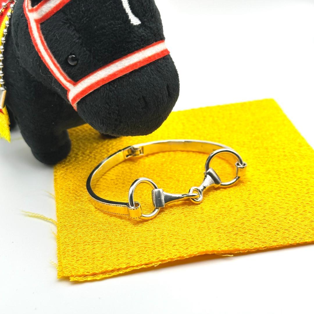 【馬愛】ホースビットモチーフバングル｜馬具モチーフ