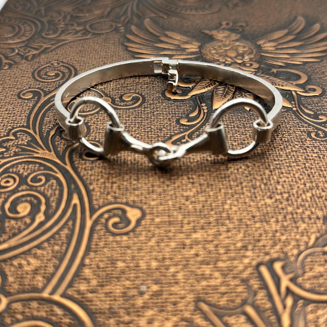 【馬愛】ホースビットモチーフバングル｜馬具モチーフ