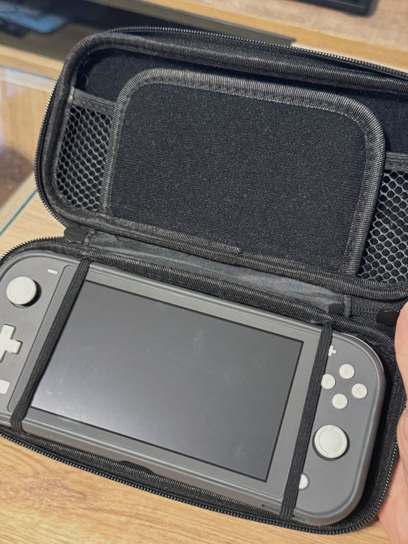 【良品】Nintendo Switch Lite グレー ケース付き