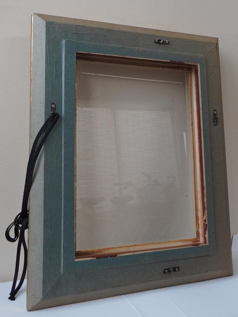 油絵 花 F4号 斎藤遊児 絵画 静物画 額縁 ガラス付き