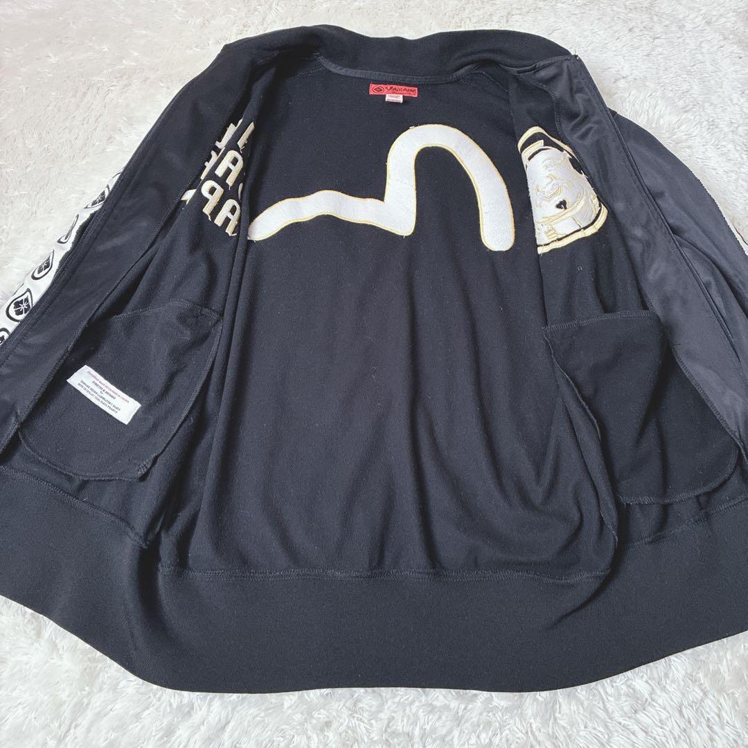 YAMANE EVISU 大阪 44大きいサイズ金刺繍 ジャケット 黒カモメ