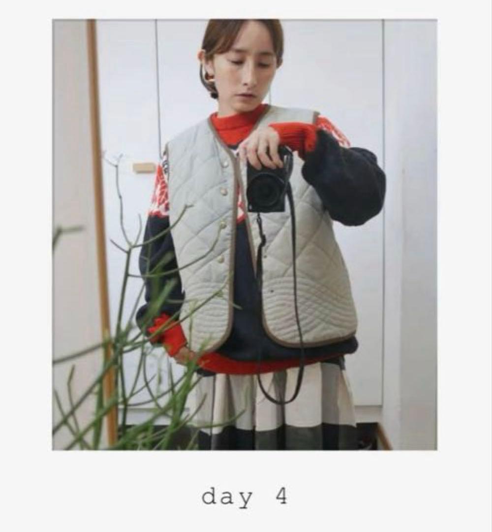 【北欧、暮らしの道具店】毎日着回したいキルティングベスト　よしいちひろさんコラボ