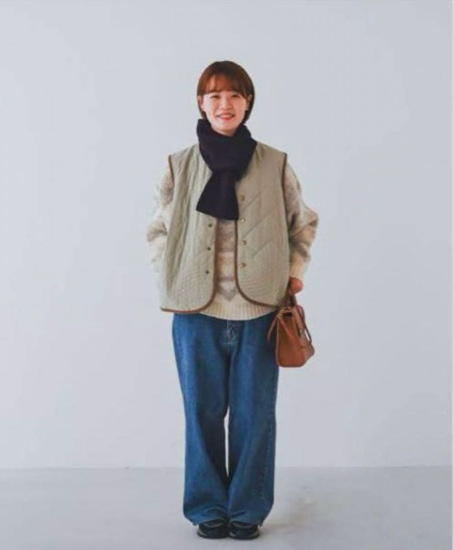 【北欧、暮らしの道具店】毎日着回したいキルティングベスト　よしいちひろさんコラボ