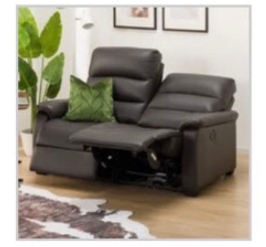 ※ともたかさん専用※電動リクライニング本革ソファ 2人用【値下げ交渉可】