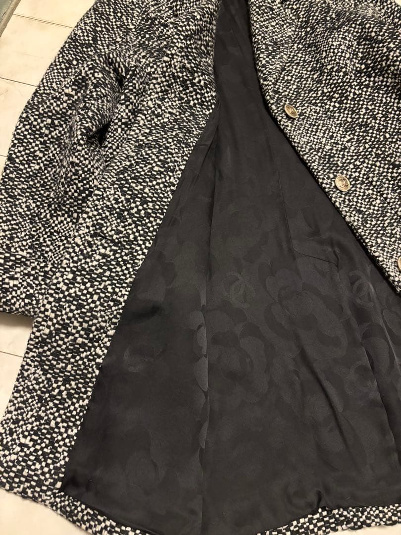 CHANEL ロングコート ツィード　ぴこりんです。