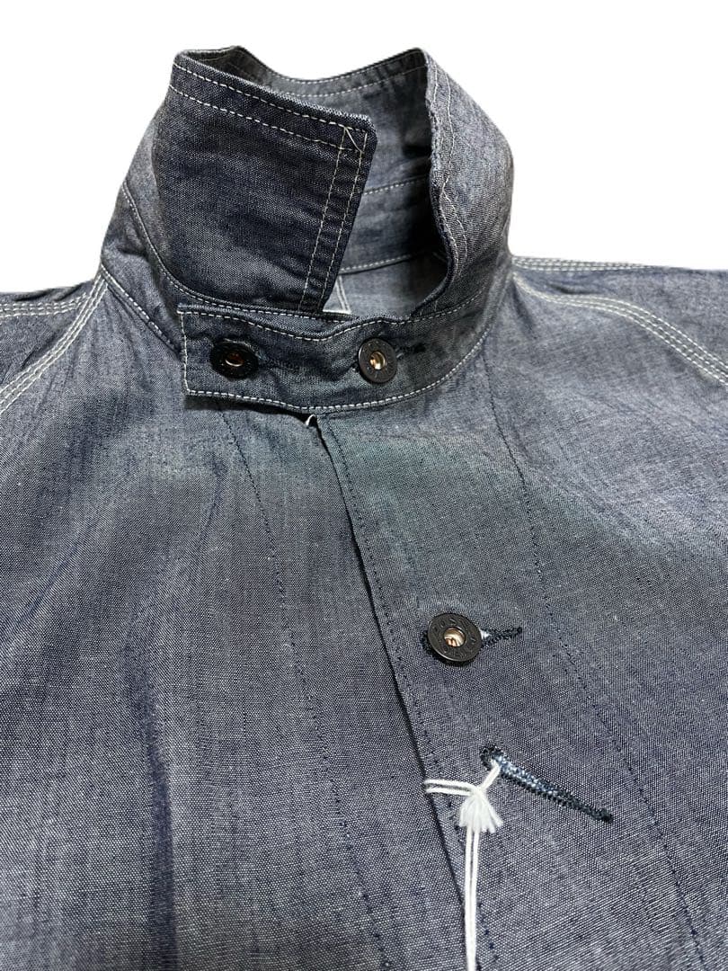 【新品】POST O'ALLS カバーオール シャンブレー USA製 Lサイズ