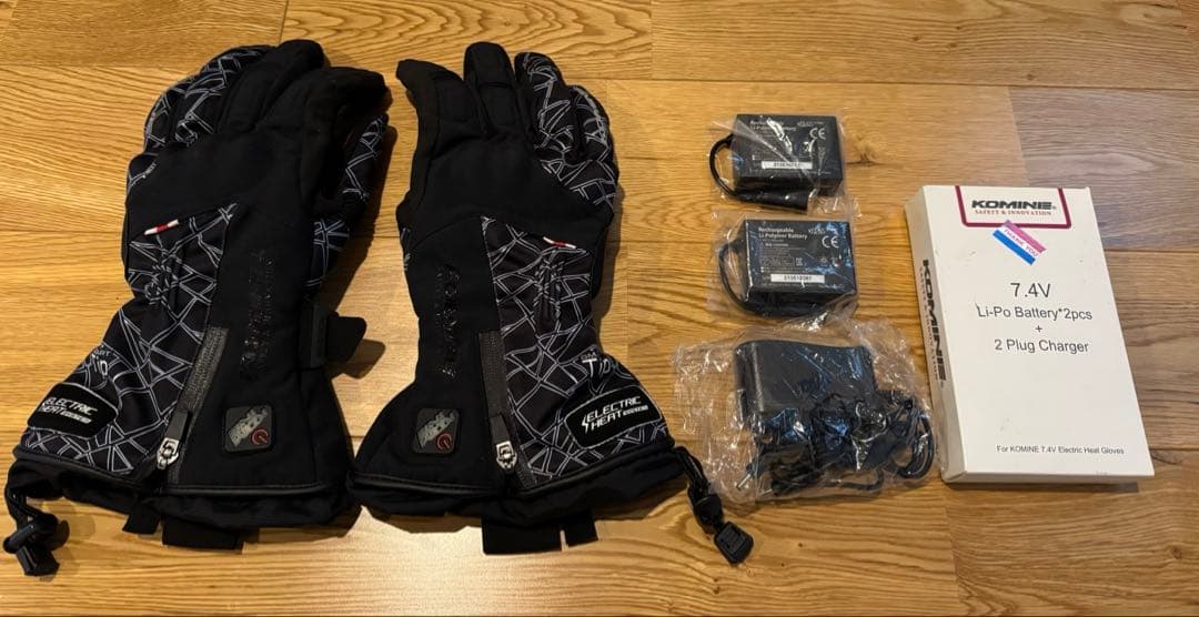コミネ 電熱グローブ 充電バッテリー付　L 新品未使用(動作確認のみ)
