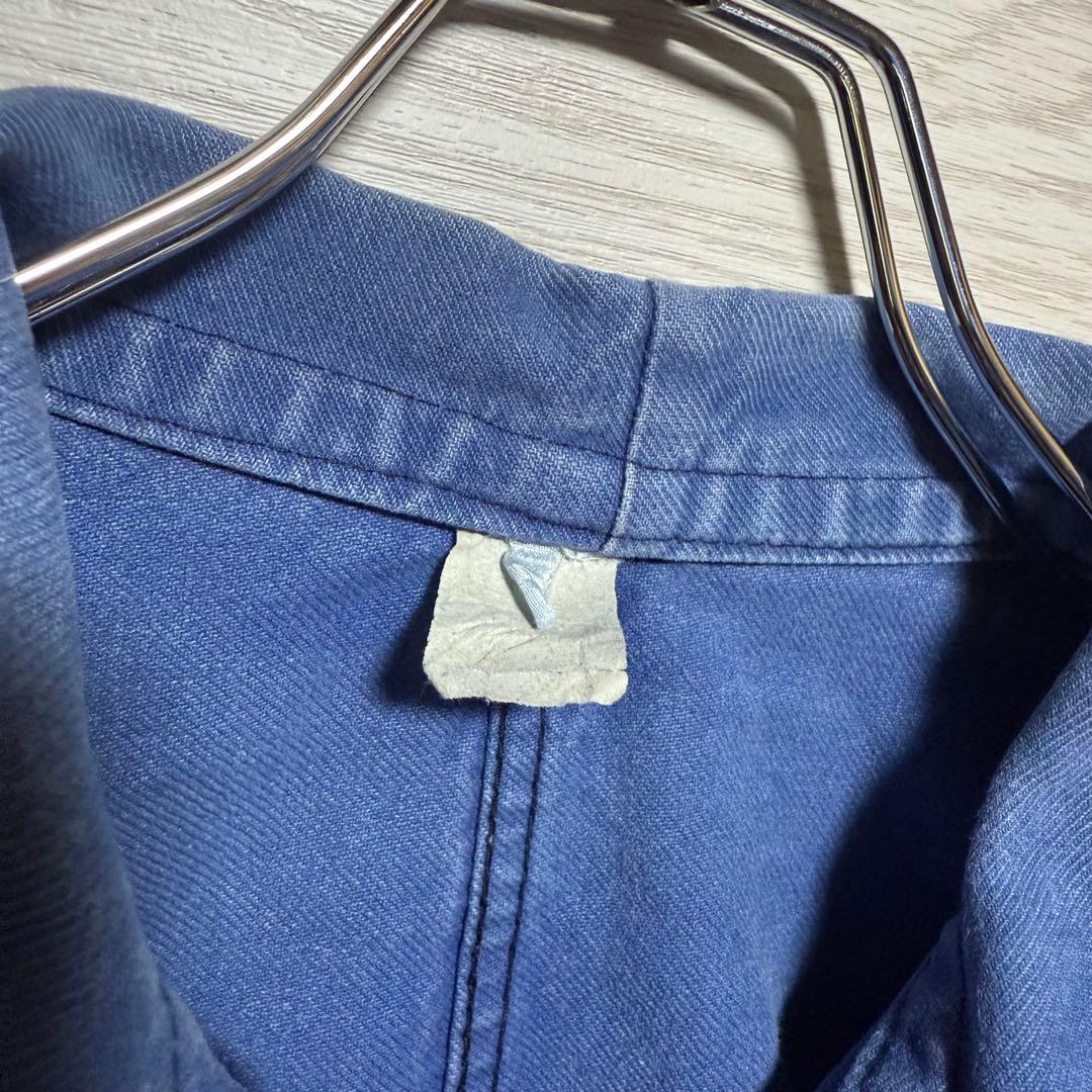 40s〜50s フレンチワークジャケット 良フェード モールスキン 木ボタン