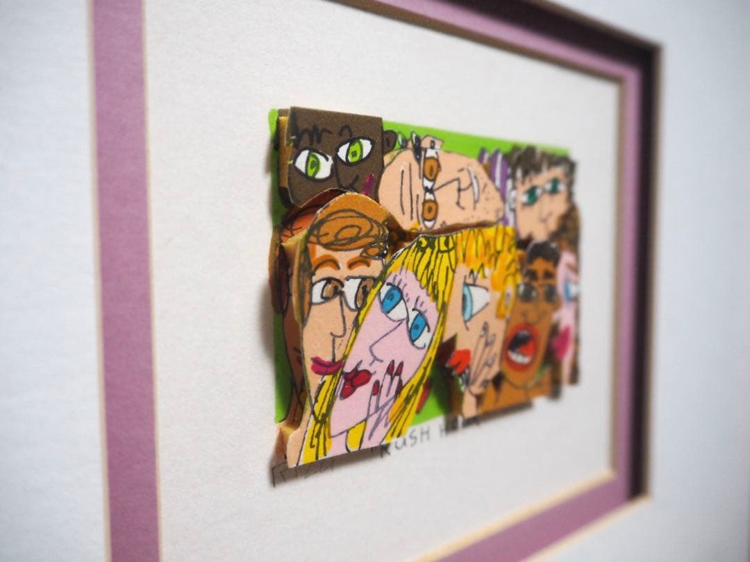 真作■ジェームスリジィ 3Dシルクスクリーン 版画 RUSH HOUR■絵画