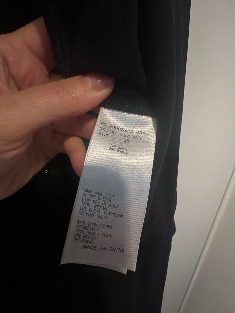 値下げ！エンフォルド⭐︎ウエストリボン付きオールインワン38ネイビー