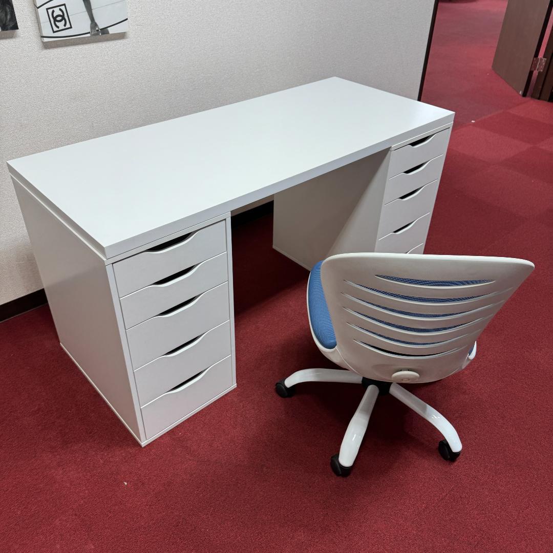 東京23区送料無料　超美品IKEAラグカプテン / ALEX ＋椅子＋ワゴンx2