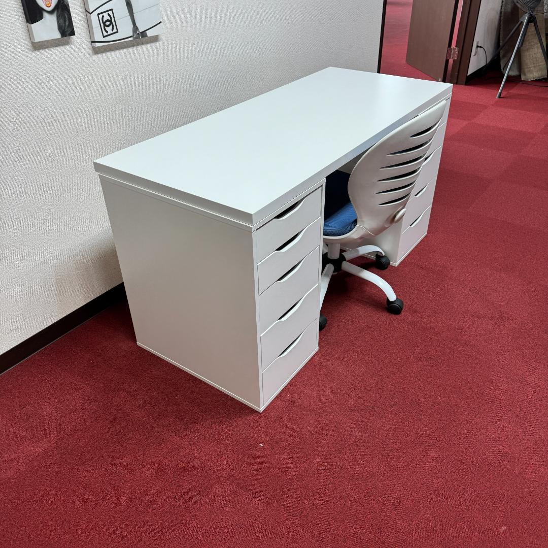 東京23区送料無料　超美品IKEAラグカプテン / ALEX ＋椅子＋ワゴンx2