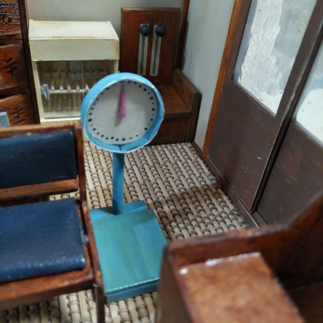 【yuka】昭和の銭湯の脱衣場　ミニチュアハウス　ドールハウス