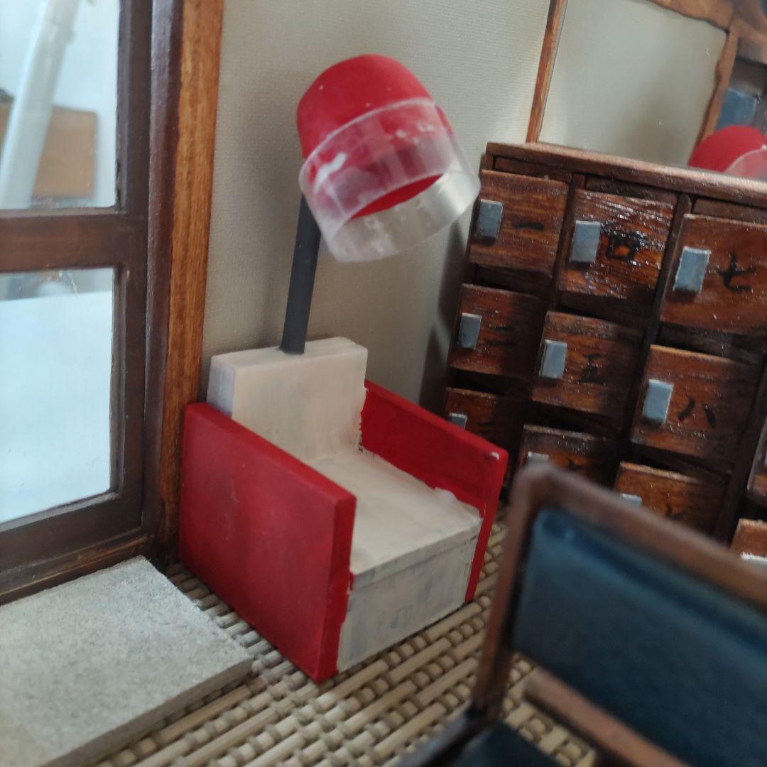 【yuka】昭和の銭湯の脱衣場　ミニチュアハウス　ドールハウス