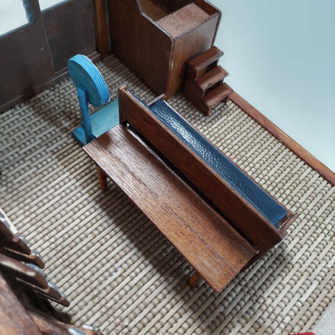 【yuka】昭和の銭湯の脱衣場　ミニチュアハウス　ドールハウス