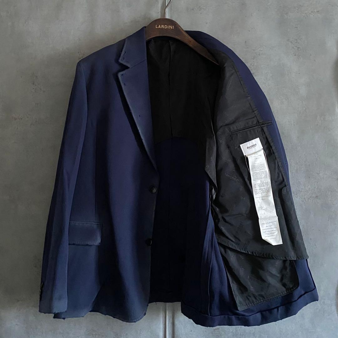 25ss doublet dusty tailored jacket 紺