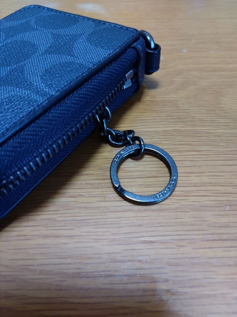 サ*ヨ様 【入手困難/レアカラー/美品】COACH デニムブルー キーケース