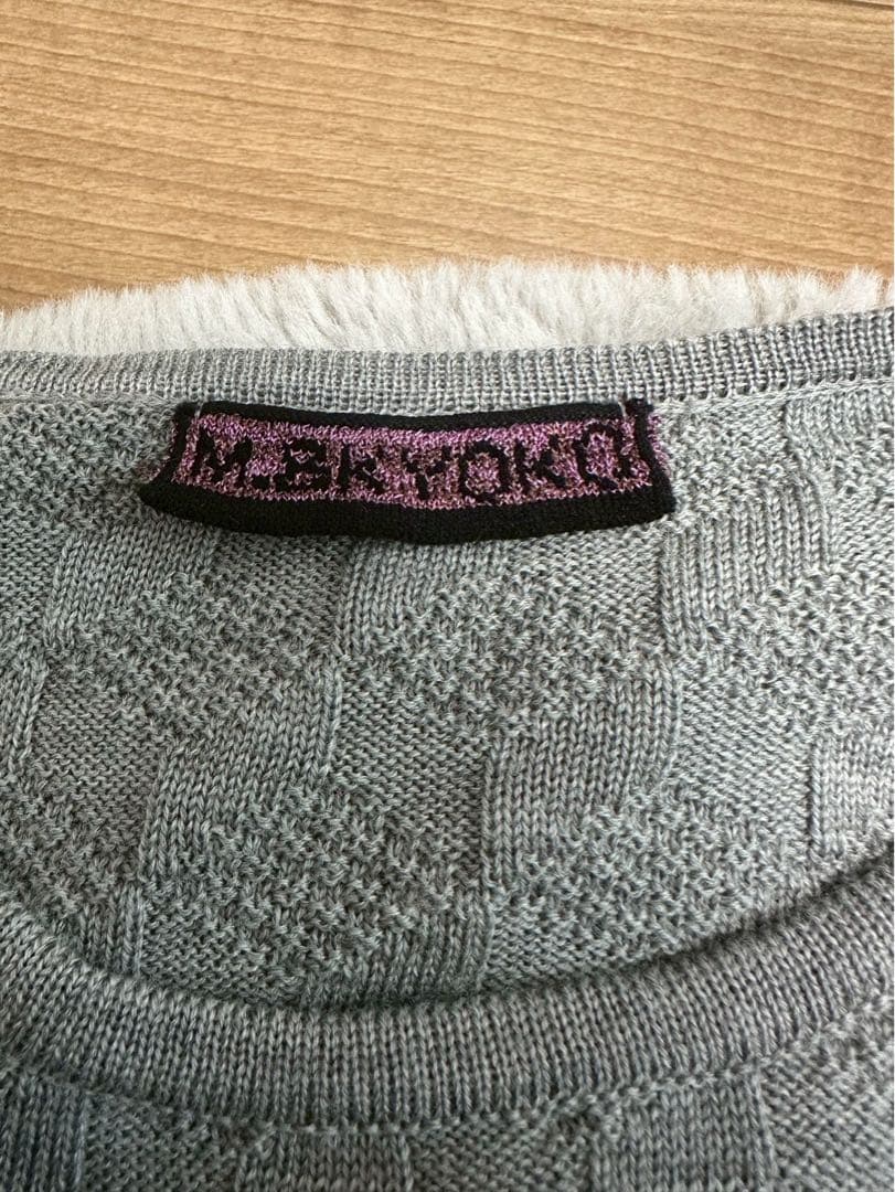 M.&KYOKO エムアンドキョウコ ニットワンピース 総柄