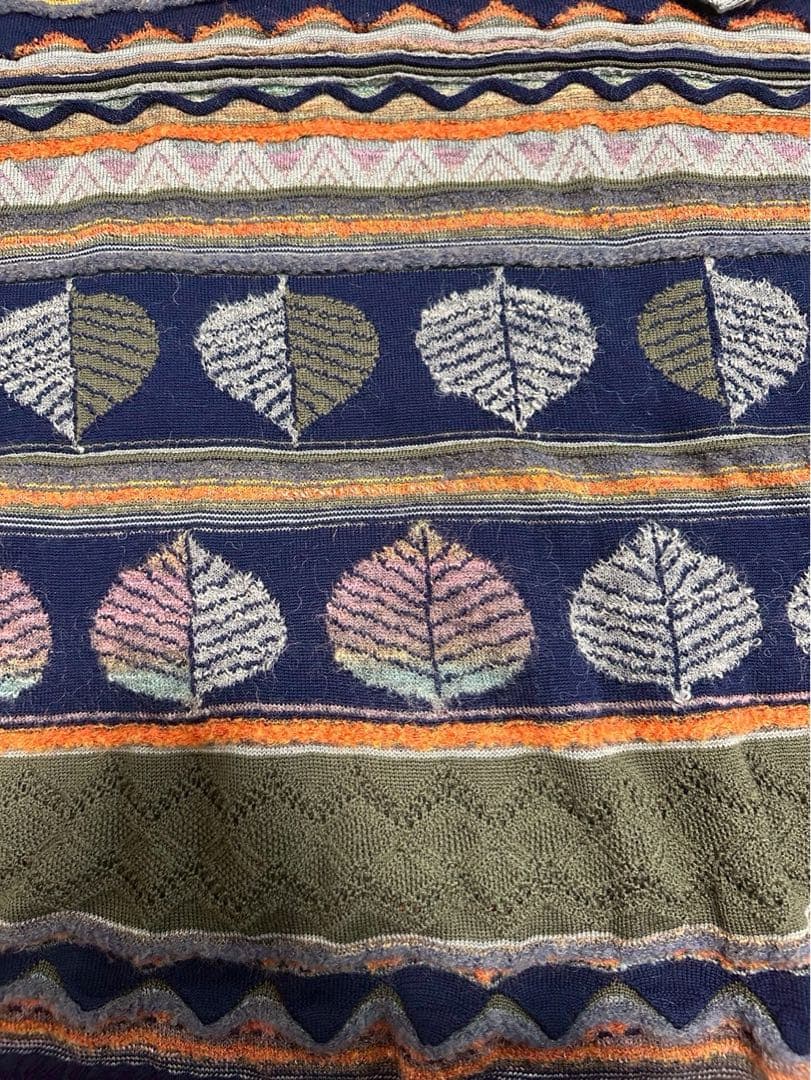 M.&KYOKO エムアンドキョウコ ニットワンピース 総柄