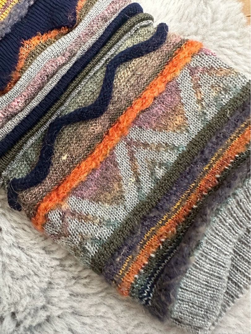 M.&KYOKO エムアンドキョウコ ニットワンピース 総柄