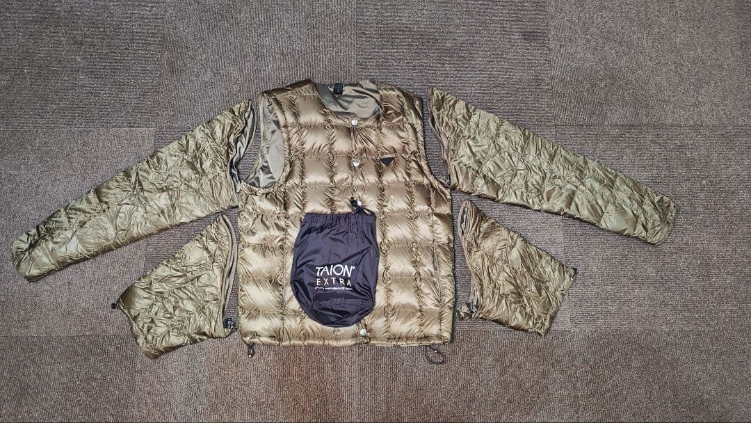 TAION EXTRA ダウンベスト カーキ（ヒーターベスト）
