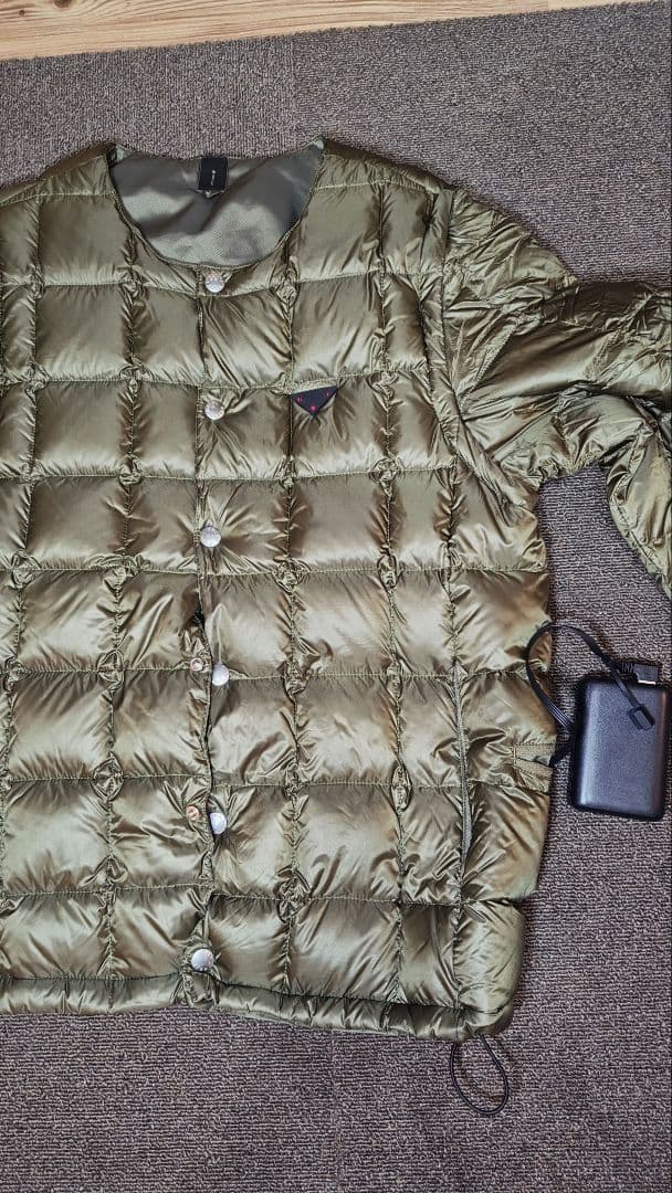 TAION EXTRA ダウンベスト カーキ（ヒーターベスト）